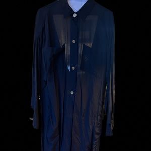 Vintage Holly Sharp USA Rayon Sheer 3/4 Sleeve